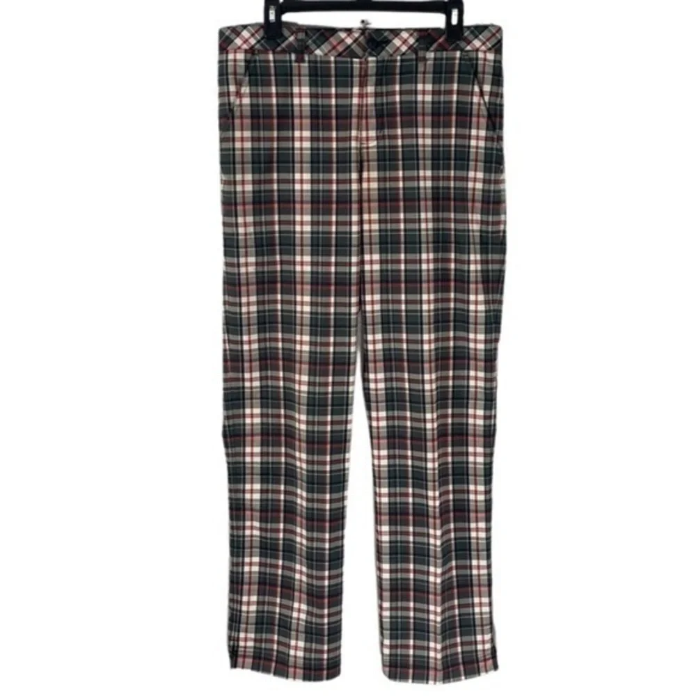 AUR Active gray red plaid Chino golf pants 32